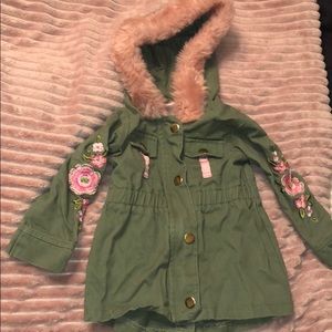 18M baby girl fur coat